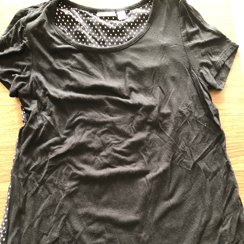 Polkadot short sleeve top